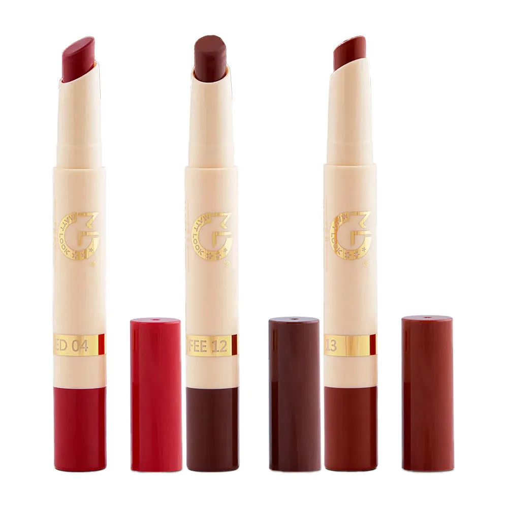 Matt look Velvet Smooth Non-Transfer Waterproof Lipstick Combo - 4