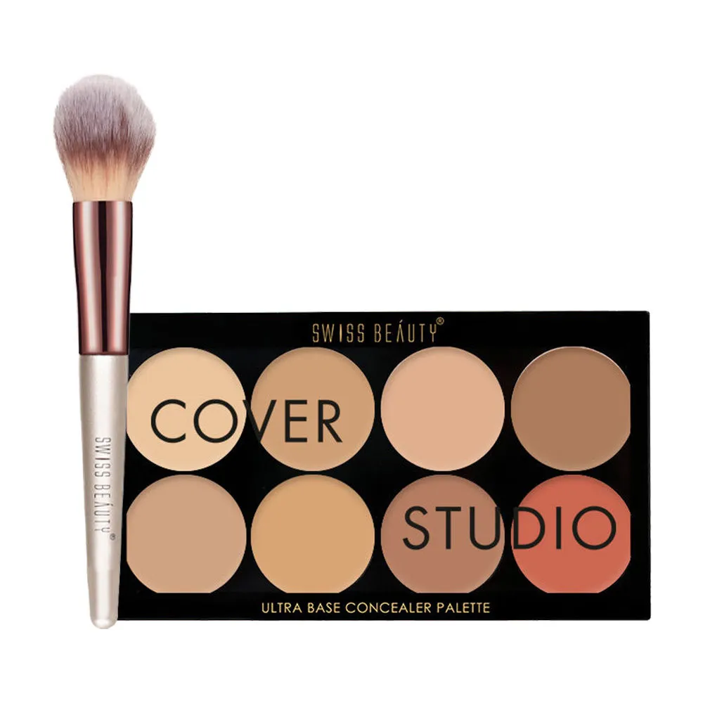 Swiss Beauty Concealer & Powder Brush Combo