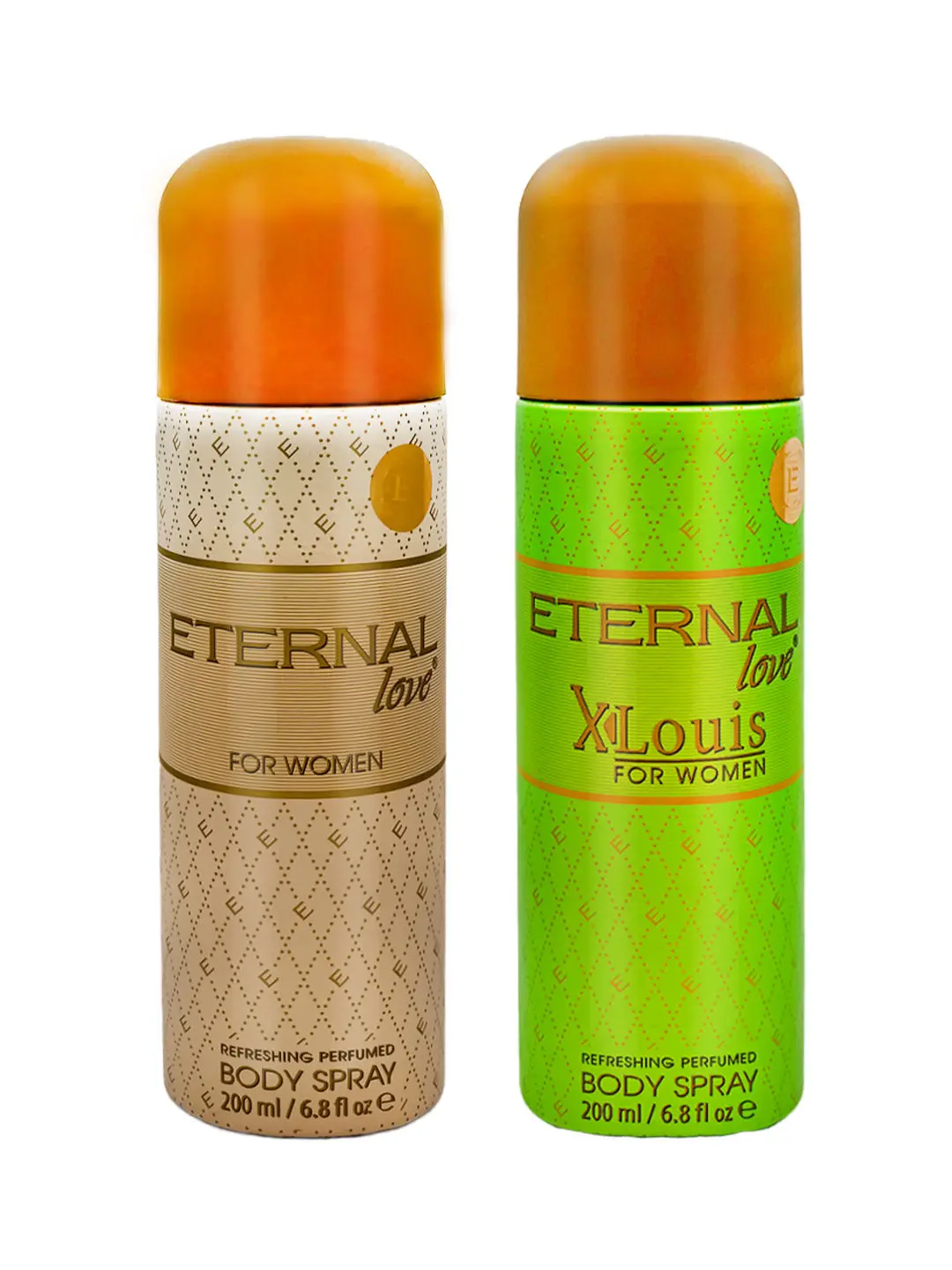 ETERNAL Love for Women Deodorant Perfumed Bodyspray, 200ml & X-Louis for Women Deodorant Perfumed Bodyspray, 200ml