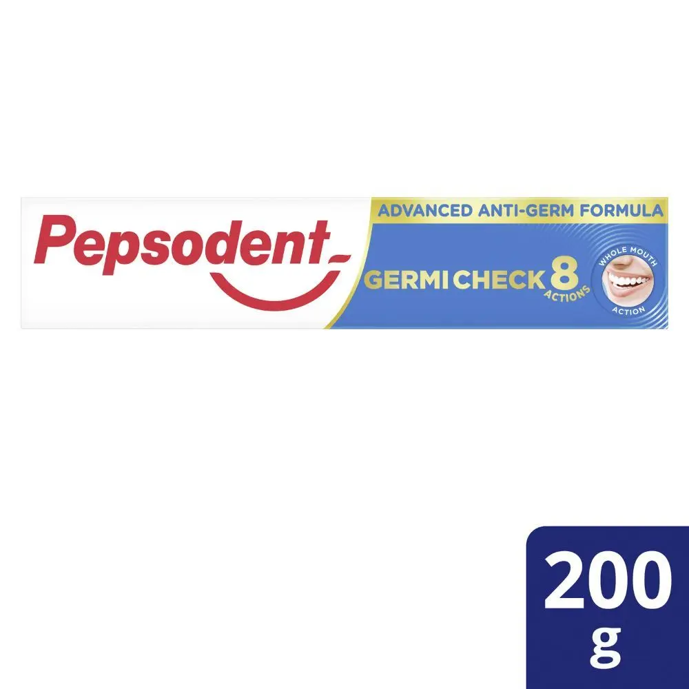 Pepsodent Germicheck 8 Actions, Toothpaste With Anti-Germ Formula, Clove & Neem Oil (200 g)