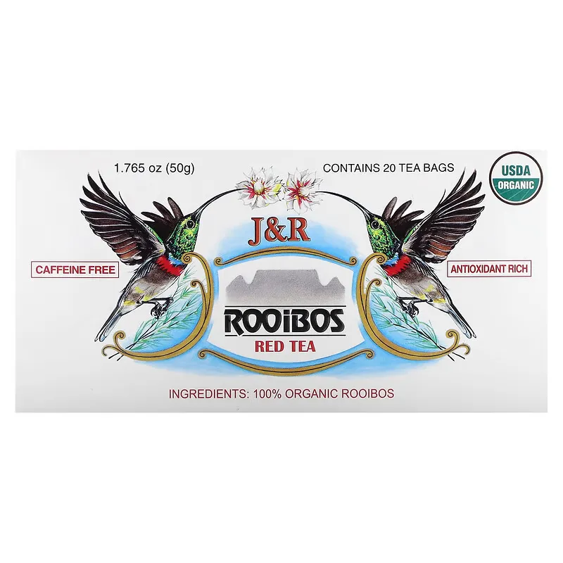 Rooibos Red Tea, Caffeine Free, 20 Tea Bags, 1.765 oz (50 g)