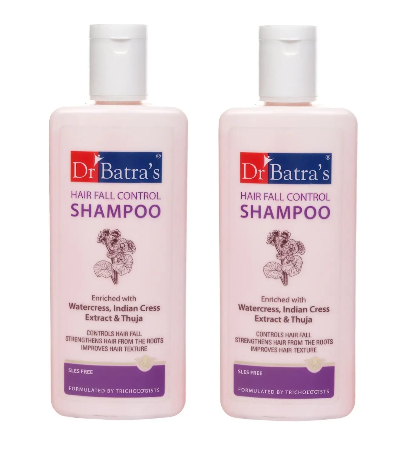 Dr Batra's HairFall Control Shampoo- 200ml (Pack of 2 For Men And Women)  