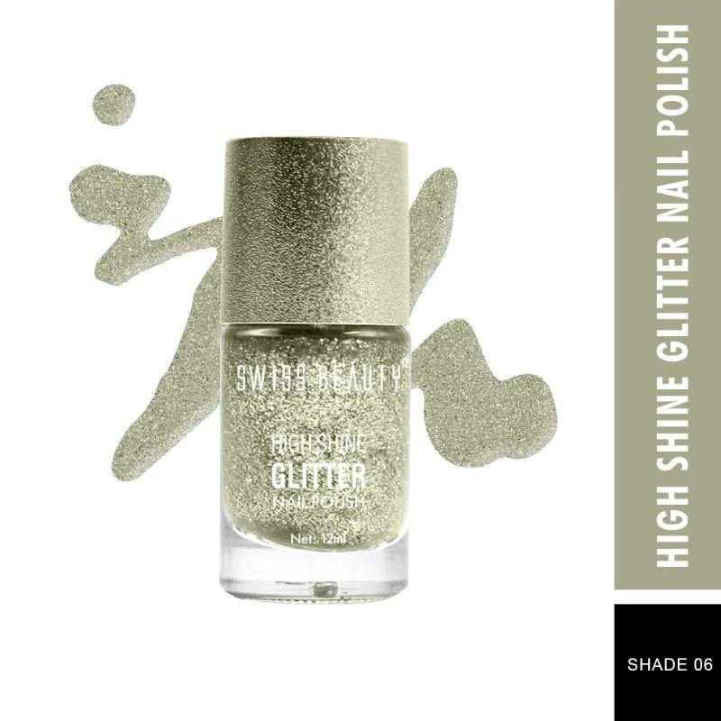 Swiss Beauty High Shine Glitter Nail Polish - 6