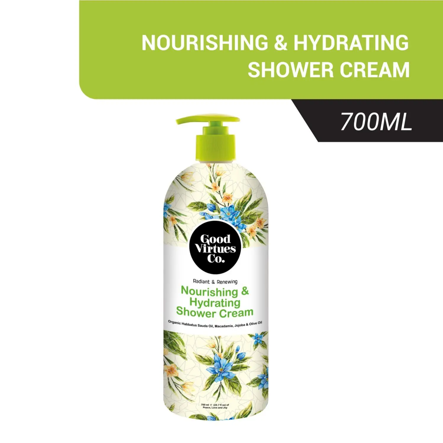 Good Virtues Co Nourishing & Hydrating Shower Cream - 700ml