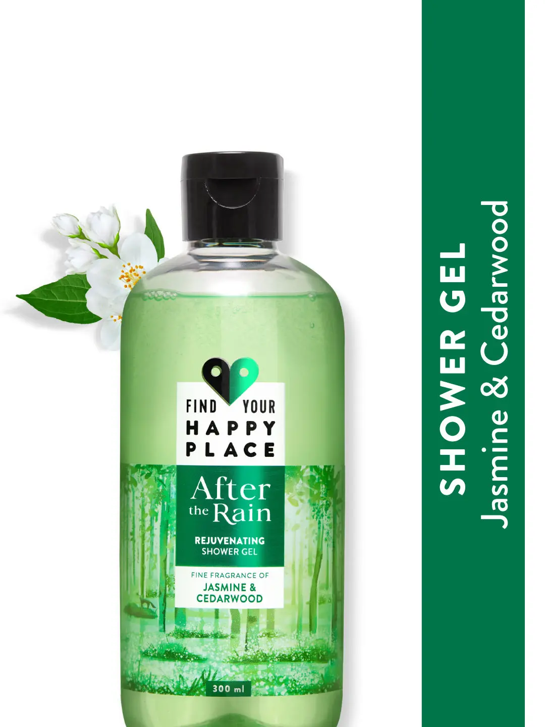 Find Your Happy Place - After The Rain Shower Gel Jasmine & Cedarwood, Sulfate-free 300ml