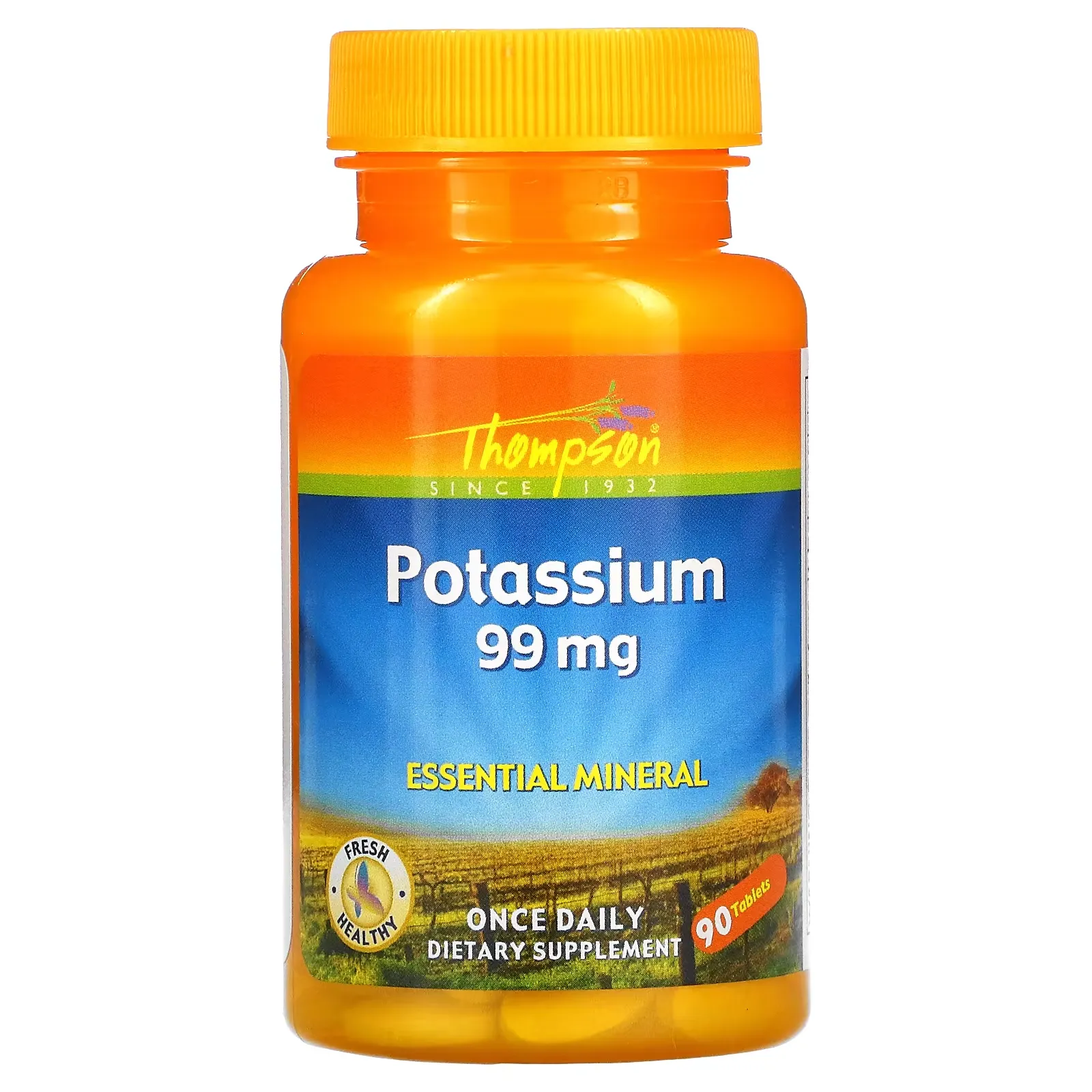 Potassium, 99 mg, 90 Tablets