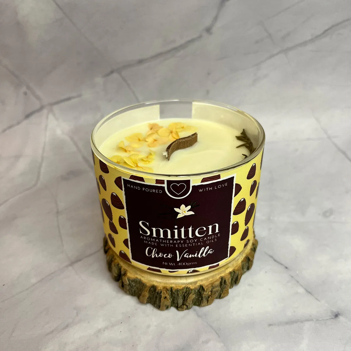 Smitten Aromatherapy Candle Choco Vanilla (400gms)