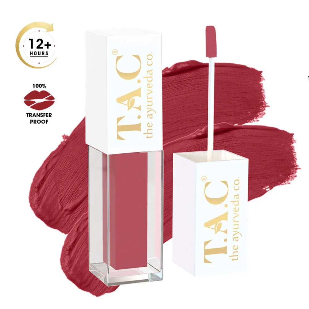 TAC - The Ayurveda Co. Long Stay Matte Liquid Lipstick - Rust Desire