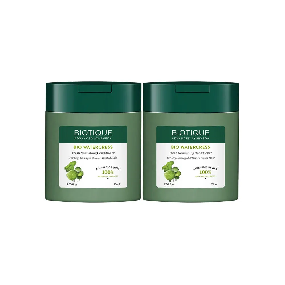 Biotique Bio Water Cress Fresh Nourishing Conditioner - Pack Of 2