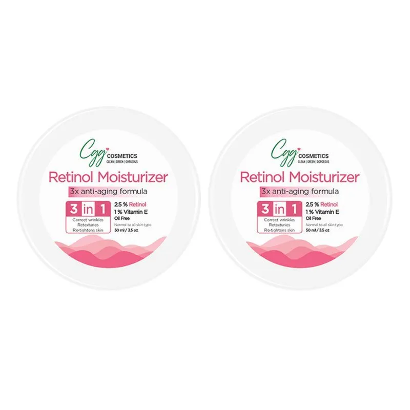 CGG Cosmetics Retinol 2.5% Moisturizer - Pack Of 2