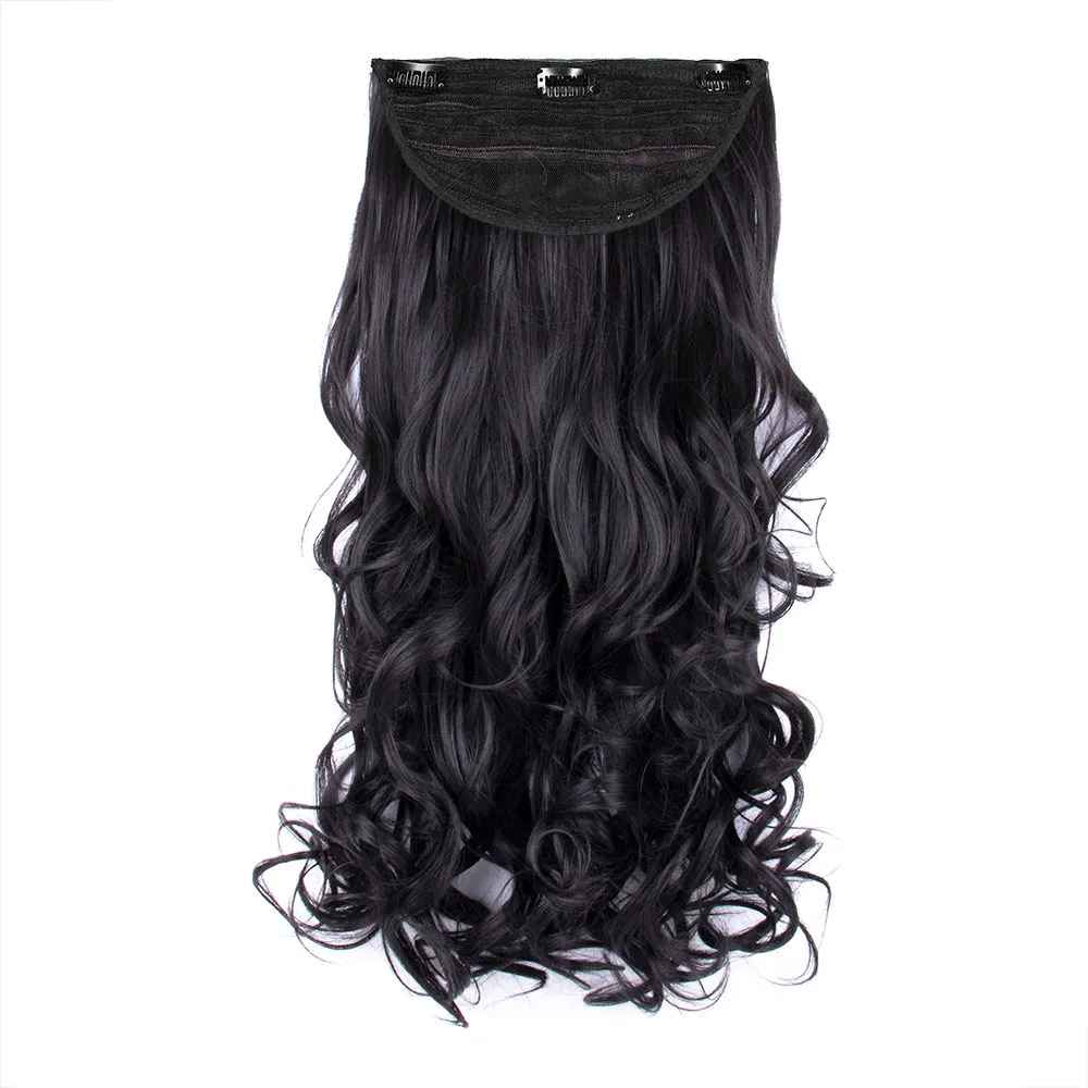 Streak Street Clip-In 24 Semi-Wavy Natural Black Hair Extensions