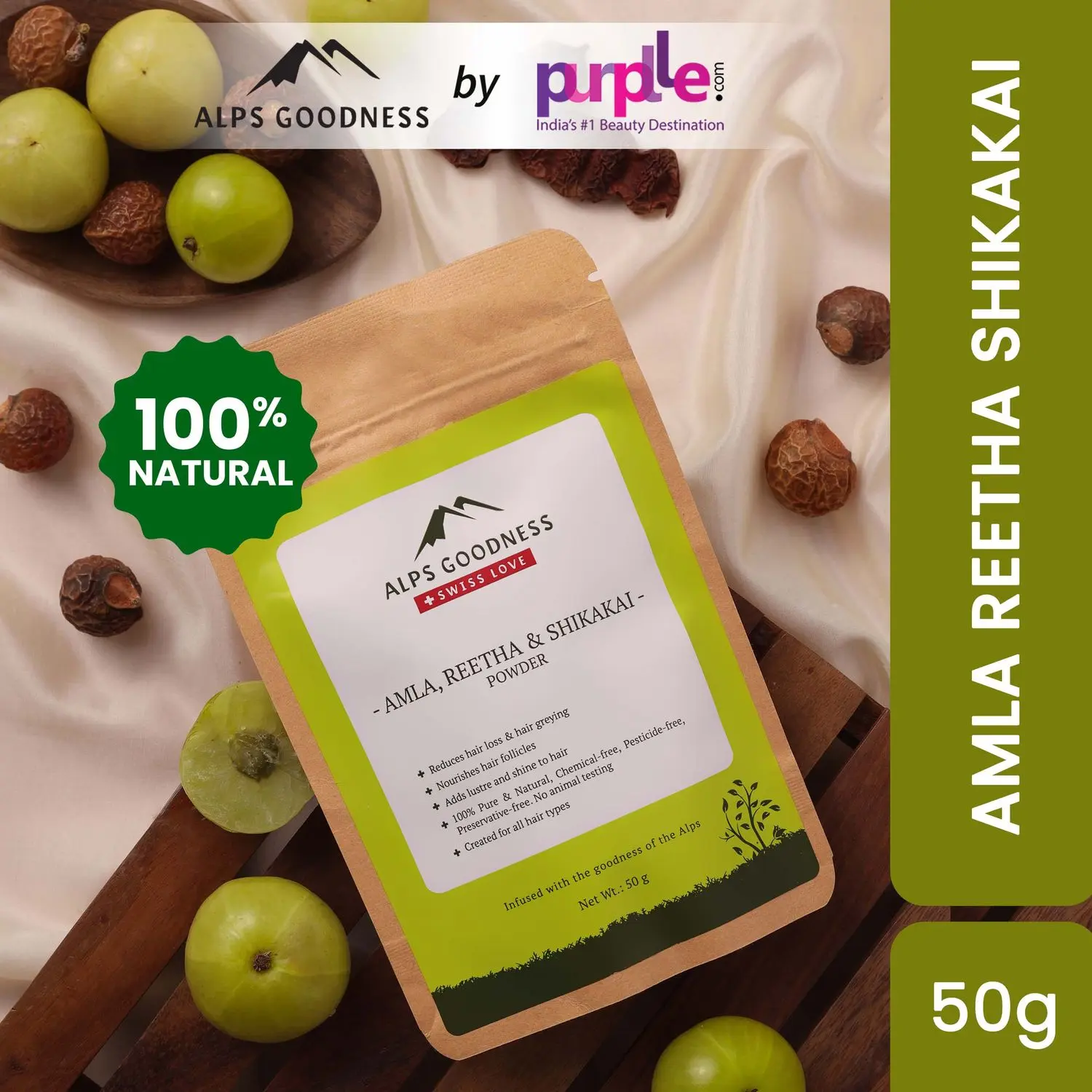 Amla, Reetha & Shikakai Powder