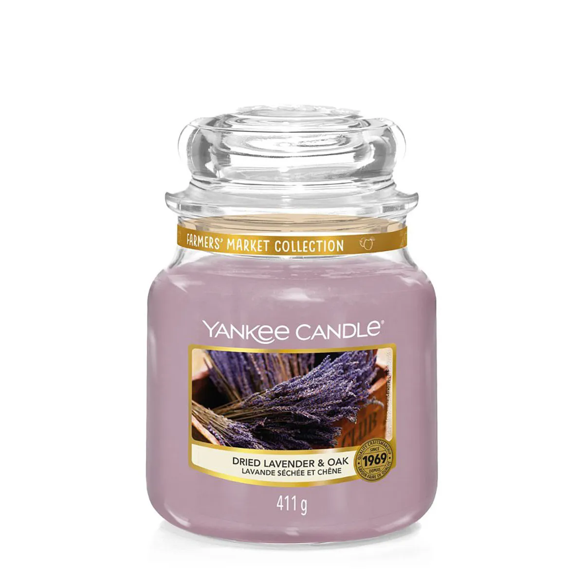 Yankee Candle Classic Medium Jar Dried Lavender & Oak Scented Candles