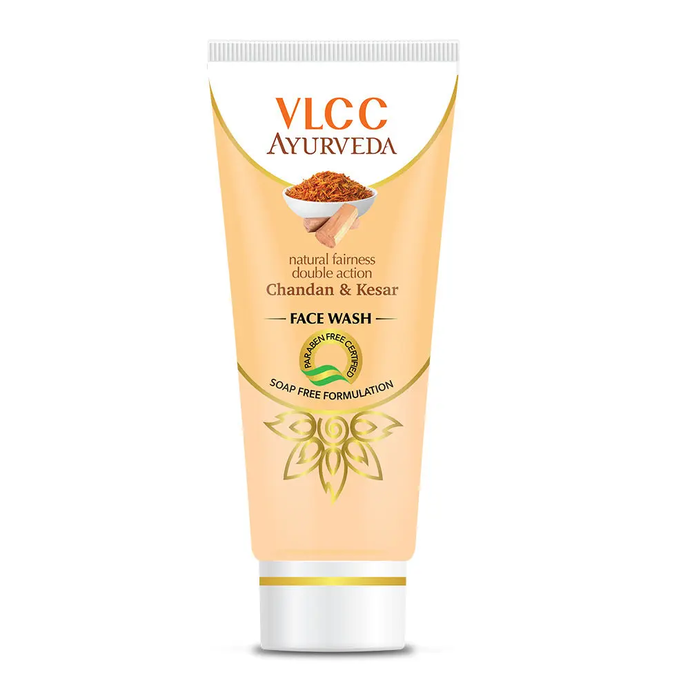 VLCC Natural Fairness Double Action Chandan & Kesar Facewash (100 ml)