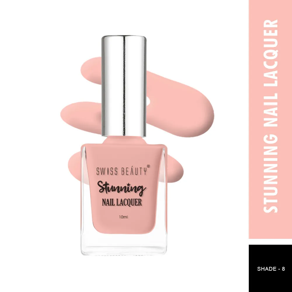 Swiss Beauty Stunning Nail Lacquer - 8 Peach Neon