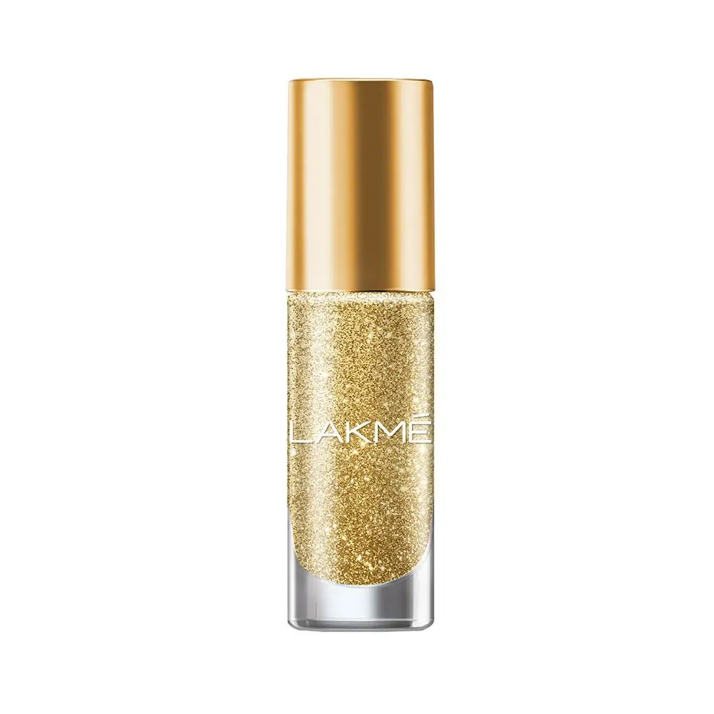 Lakme Glitterati Collection Nail Paint Golden Glow 6ml