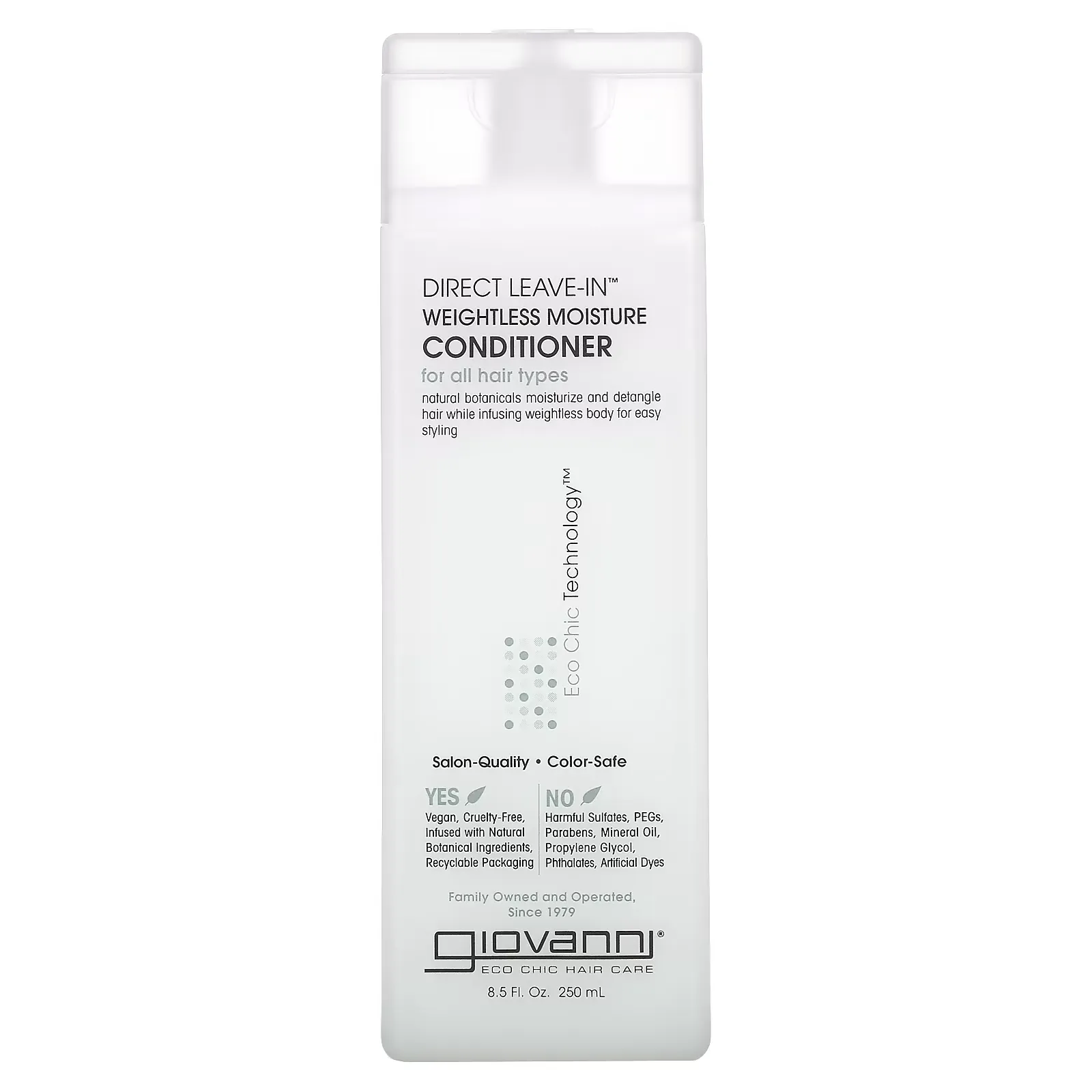 Direct Leave-In Weightless Moisture Conditioner, For All Hair Types, 8.5 fl oz (250 ml)