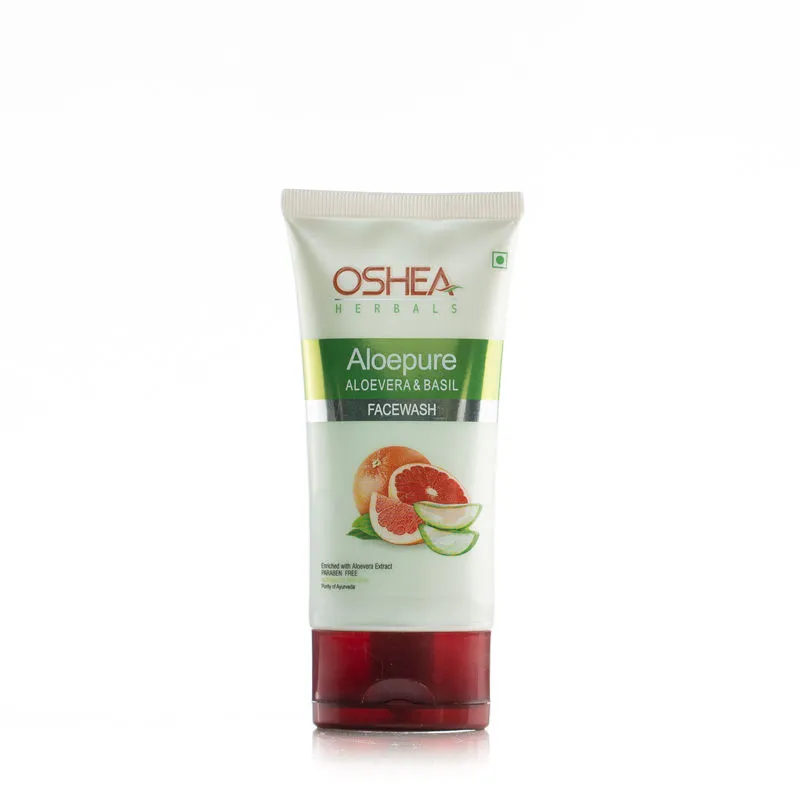 Oshea Herbals Aloepure Aoevera & Basil Face Wash