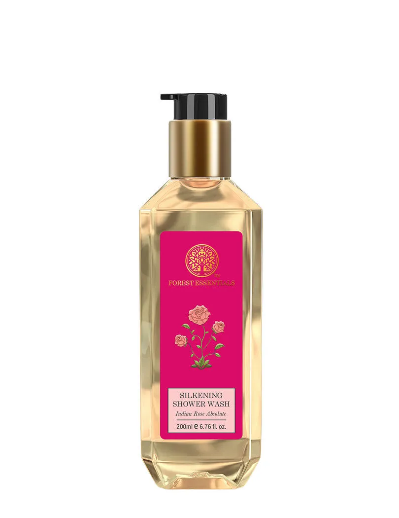 Forest Essentials Silkening Shower Wash - Indian Rose Absolute