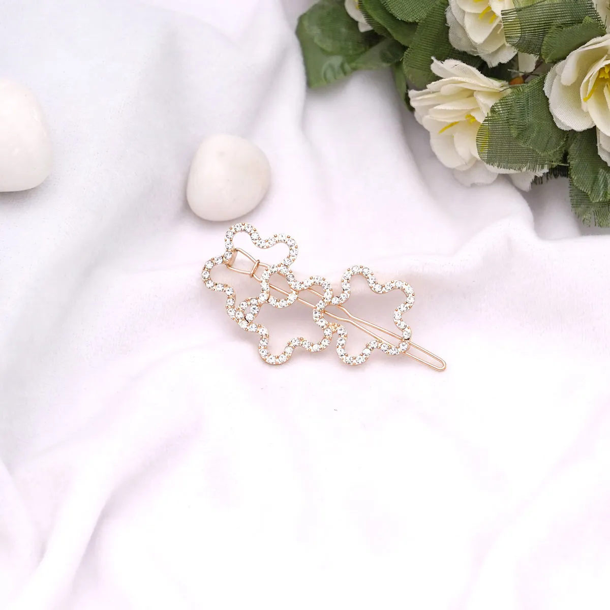 Ferosh Crystal Floret Hairpin