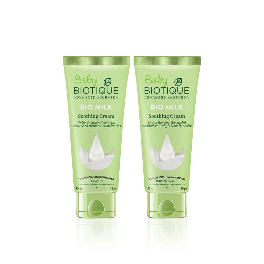 Biotique Bio Milk Nurturing Baby Moisture Cream - Pack Of 2