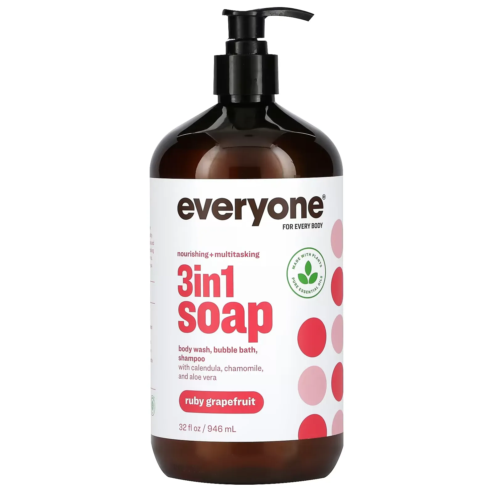 3 In 1 Soap, Ruby Grapefruit,  32 fl oz (946 ml)