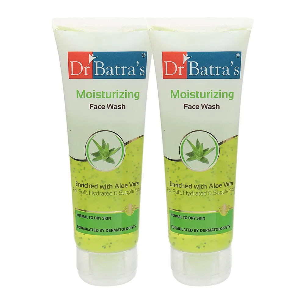 Dr.Batra's Moisturizing Face Wash Enriched With Aloe Vera Soft, Hydrated & Supple Skin