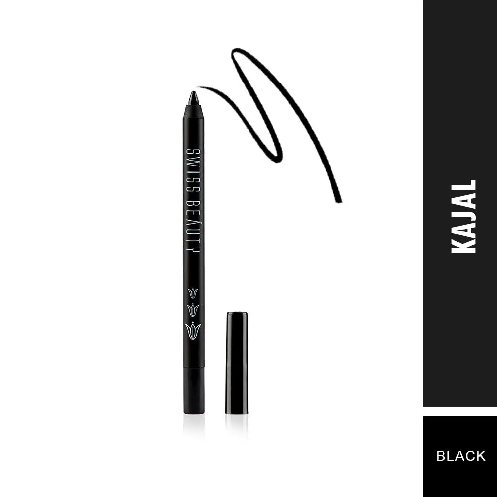 Swiss Beauty Soft Kohl Kajal Eyeliner Pencil 1 Black (1.8 g)