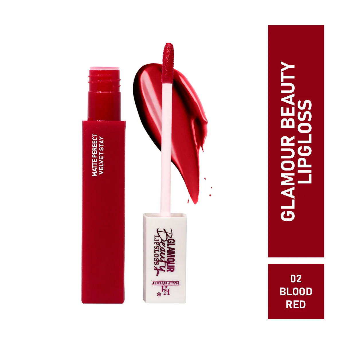 Half N Half Rich Glamour Beauty Lipgloss - Blood Red