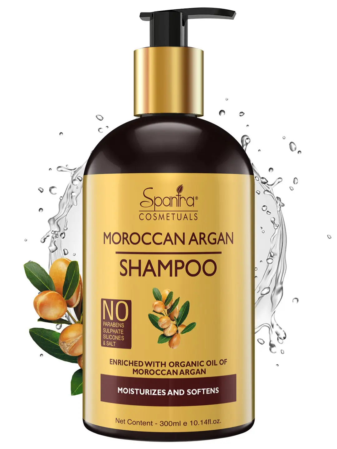 Spantra Moroccan Argan Shampoo, Improves hairs health, 300ml