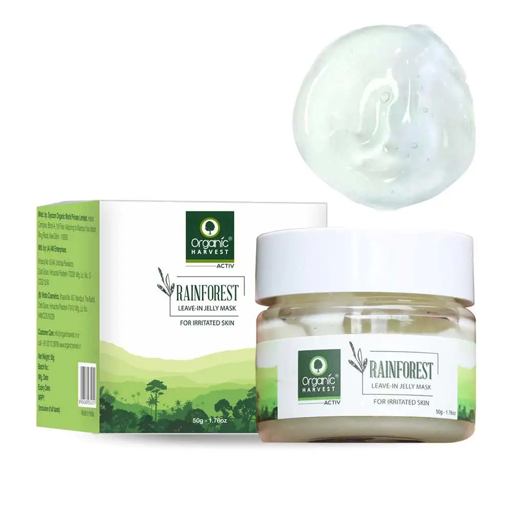 Organic Harvest Rainforest Jelly Mask,  50 g  for Irritated Skin