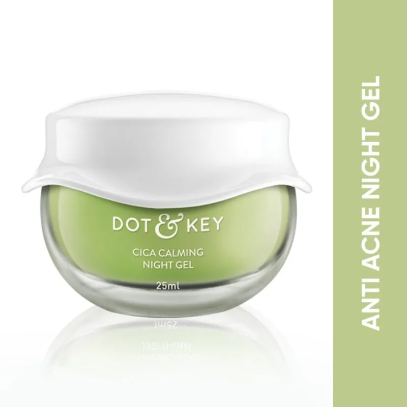 Dot & Key Cica Niacinamide Night Gel Moisturizer With Hyaluronic Acid For Acne & Dark Spots