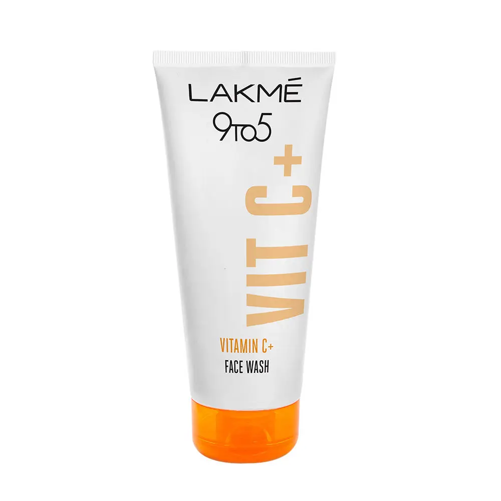 Lakme 9To5 Vitamin C Facewash With Microcrystalline Beads For Refreshed & Glowing Skin 100 g