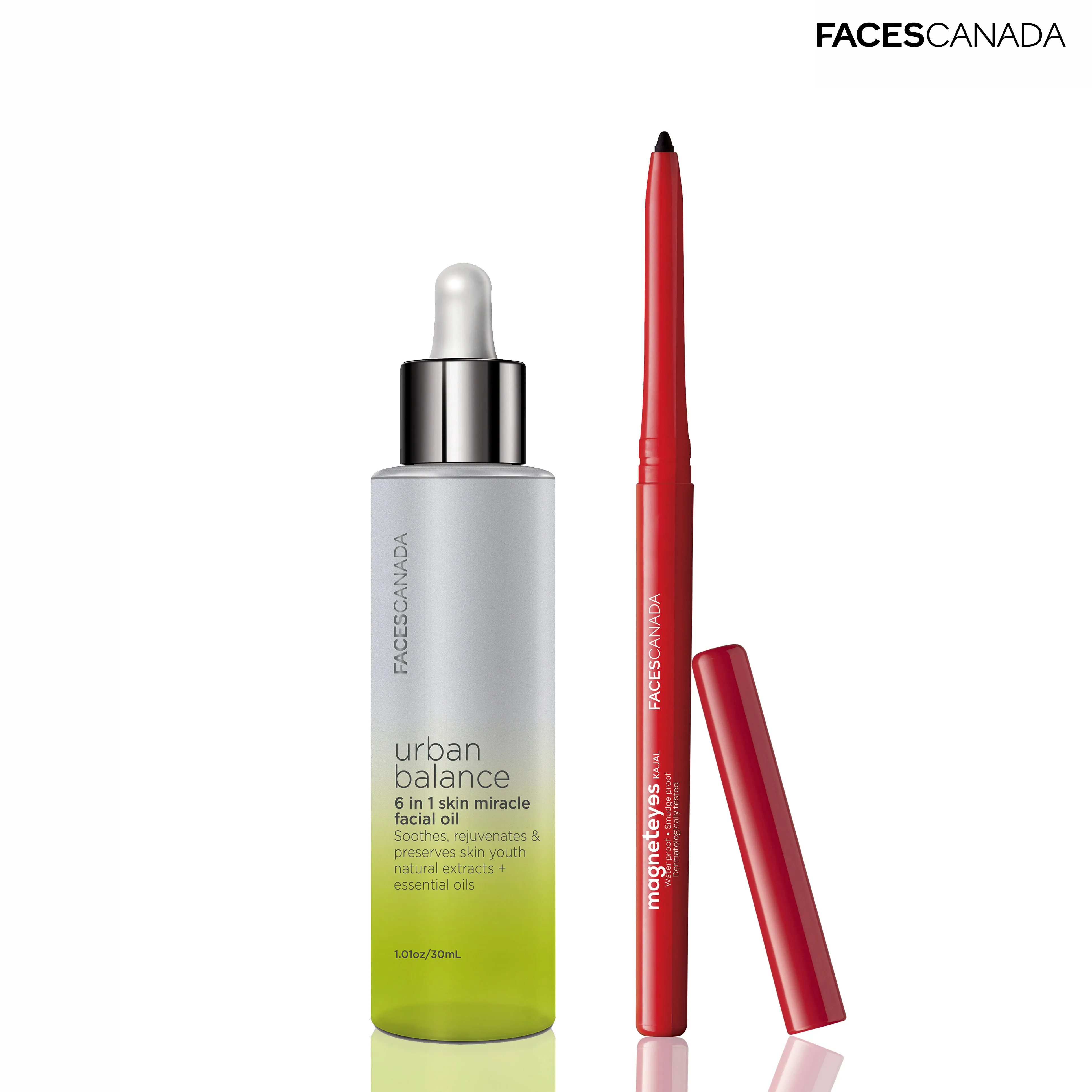 Faces Canada Magneteyes Kajal & Urban Balance Facial Oil Combo