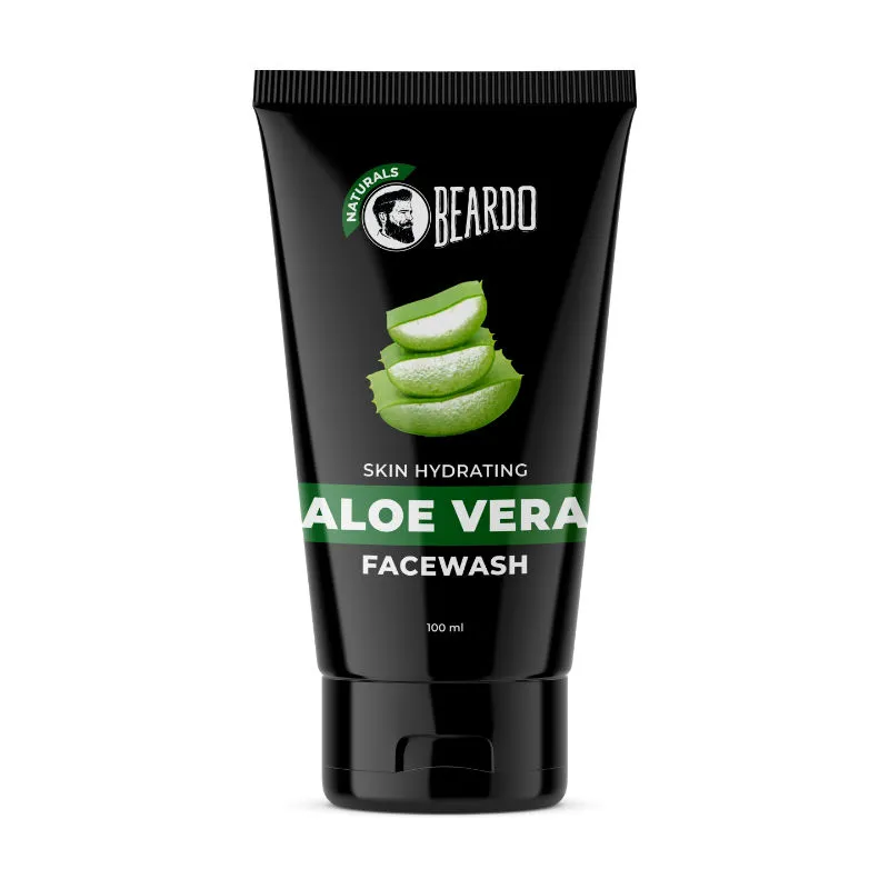 Beardo Aloevera Face Wash for Men, | For Skin Hydration | Soap-free | Removes excess oil