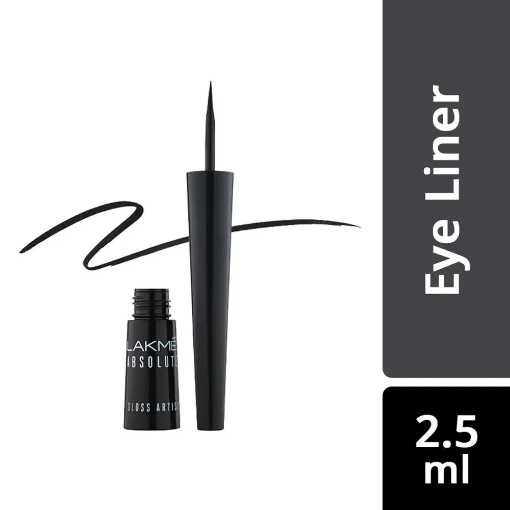 Lakme Absolute Gloss Artist Eye Liner Black (2.5 ml)