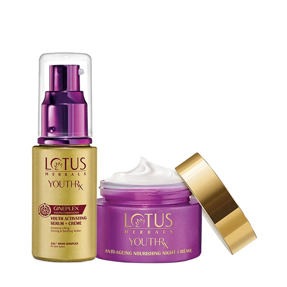 Lotus Herbals YouthRx Anti-Ageing Night Creme & Serum Combo