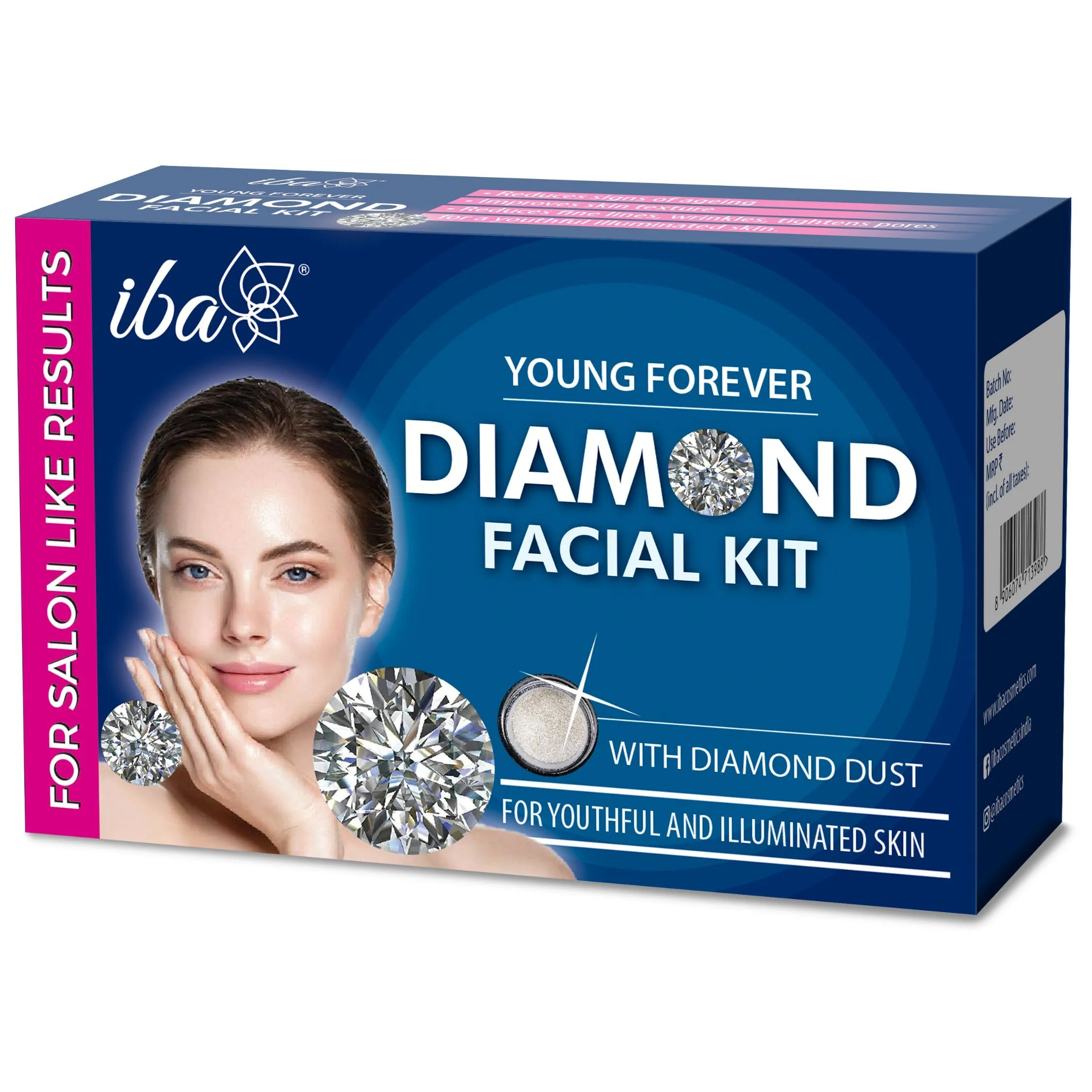 IBA Young Forever Diamond Facial Kit (6 Steps Single Use)