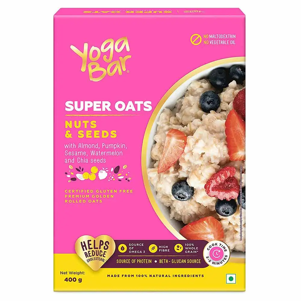 Yogabar Super Oats,  Nuts & Seeds  0.400 kg