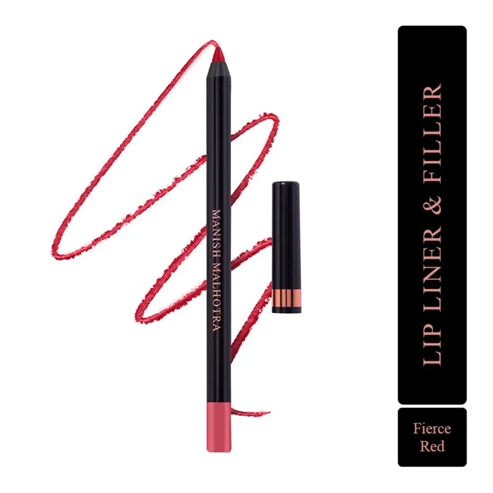 Manish Malhotra Beauty By MyGlamm Lip Liner and Filler -Fierce Red (1.2 g)