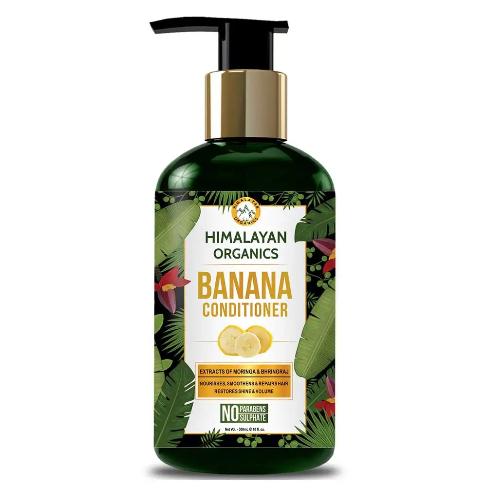 Himalayan Organics Banana Conditioner,  300 ml  Nourishes, Smoothens & Repairs Hair