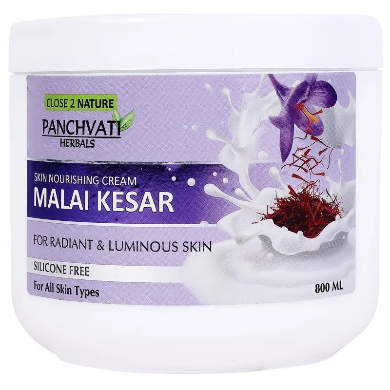 Panchvati Herbals Malai Kesar Skin Nourishing Cream