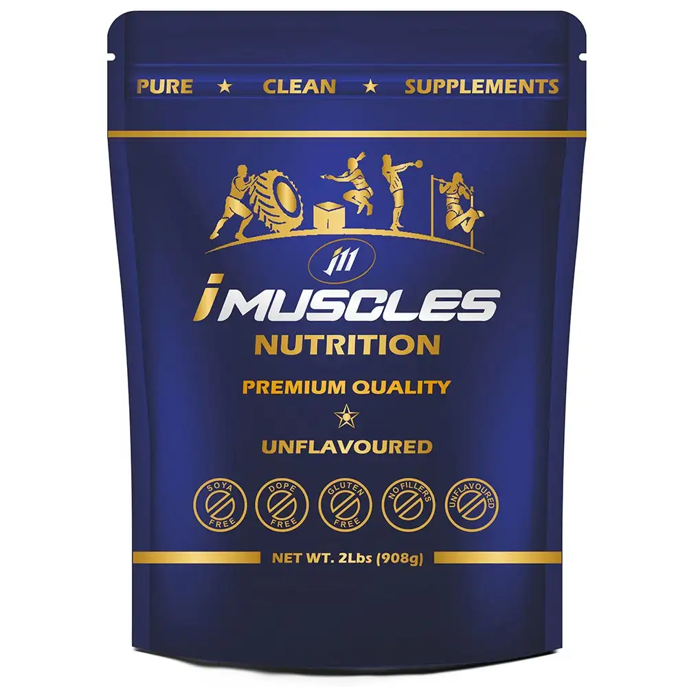 iMuscles Nutrition 100% Pure Whey Protein Concentrate 80%,  2 lb  Unflavoured