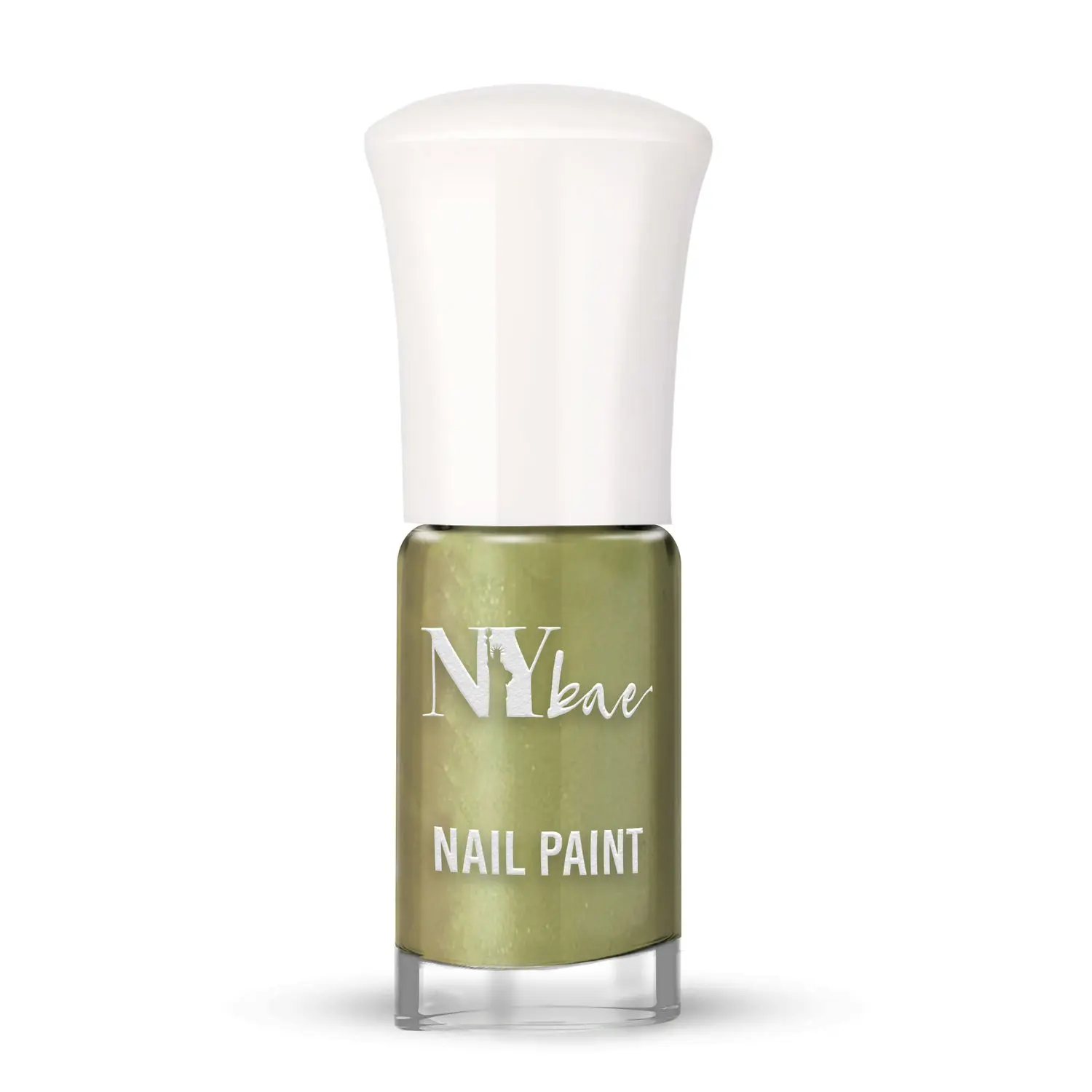 NY Bae Chrome Crystals Nail Paint - Green Garnet 03 (3 ml) | Green | Glossy Finish | Rich Pigment | Chip-proof | Full Coverage | Vegan