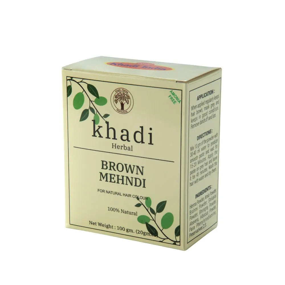 Khadi Shuddha Brown Mehndi For Natural Hair Colour (100 g)