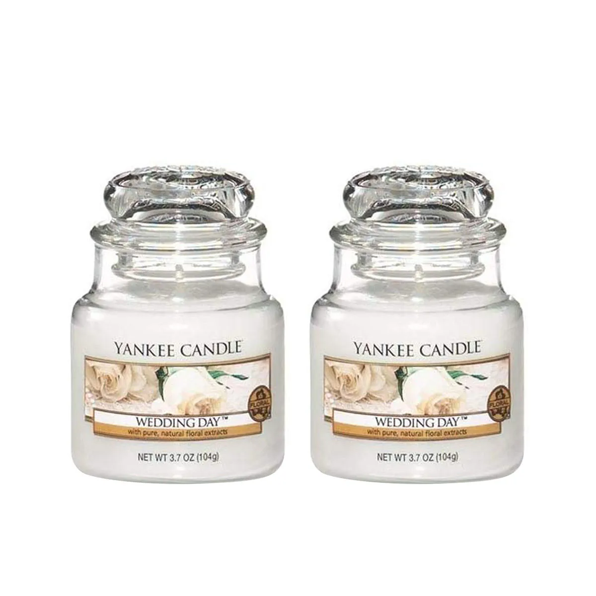 Yankee Candle Classic Jar Wedding Day Scented Candles - Pack of 2