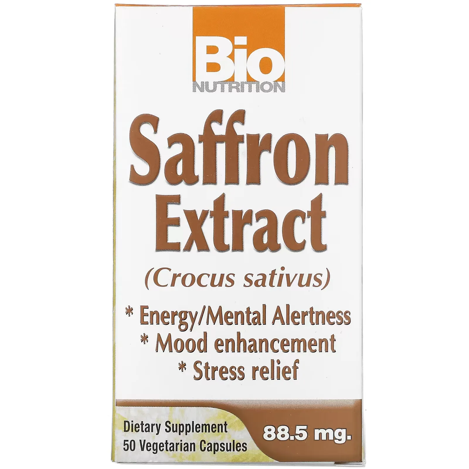 Saffron Extract, 50 Vegetarian Capsules