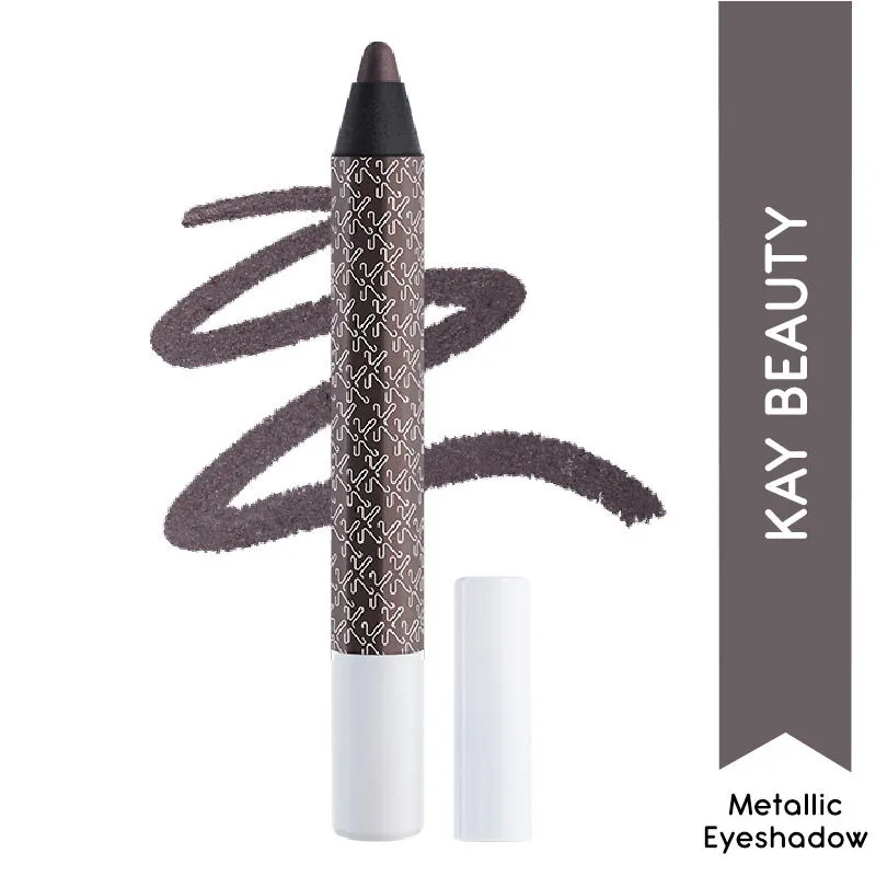 Kay Beauty Metallic Eyeshadow Stick Pencil - Glam Grey