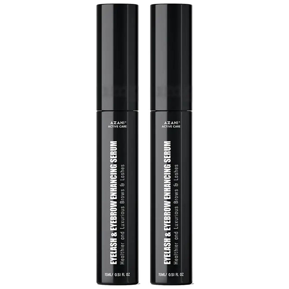 Azani Active Care Eyelash & Eyebrow Enhancing Serum,  15 ml  Healthier and Luxurious Brows & Lashes (Pack of 2)