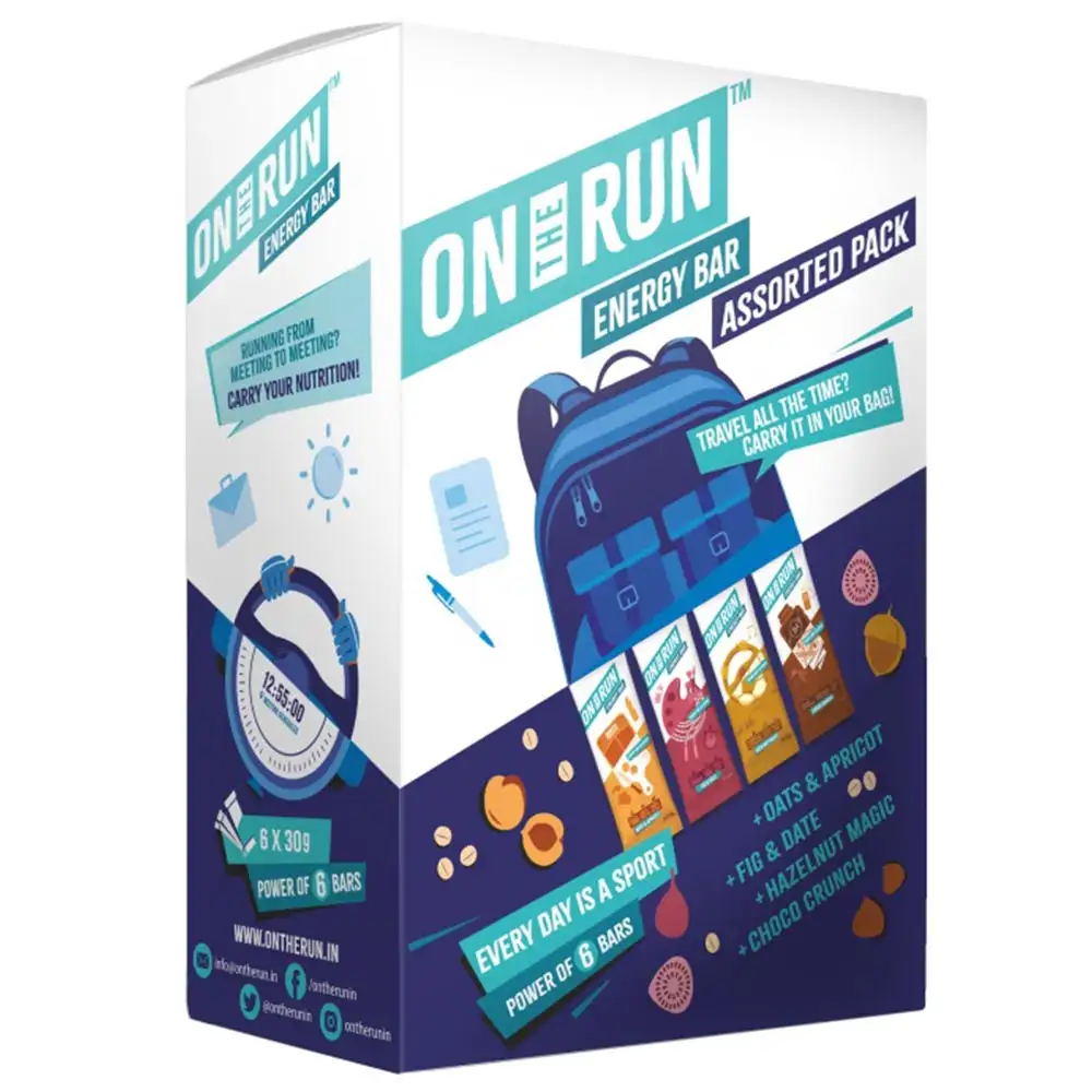 On The Run Energy Bar,  6 Piece(s)/Pack  Assorted Box